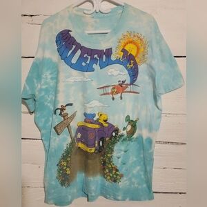 Vintage Grateful Dead 1992 Spring Tour T Shirt Double Sided Tie Dye